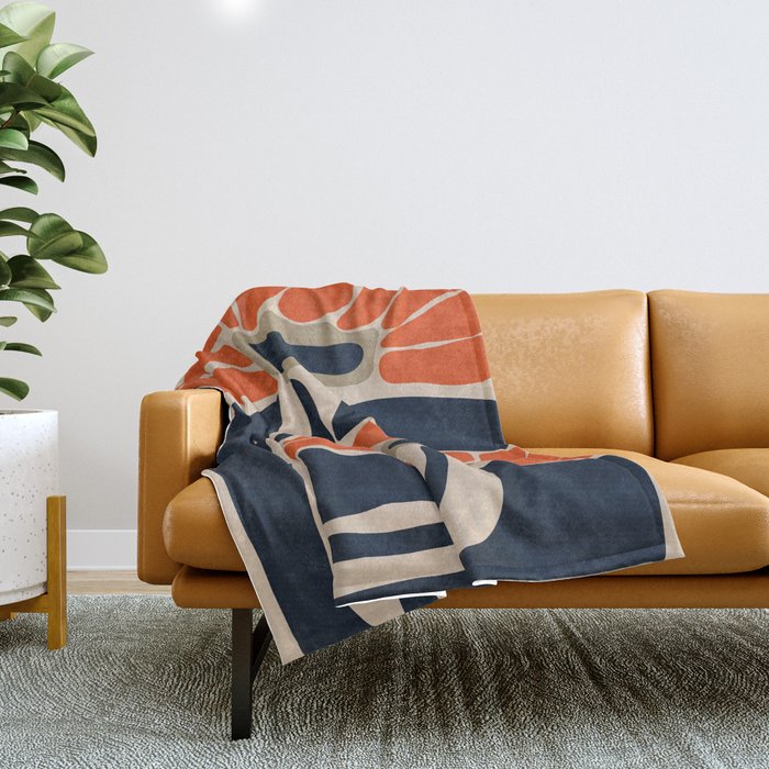 bold baby flower  Throw Blanket Gallery Image 1