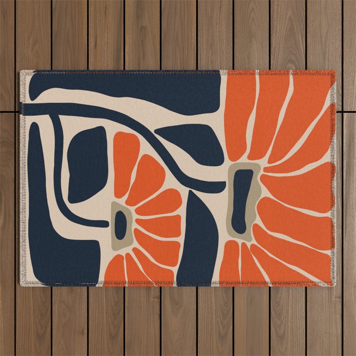 bold baby flower  Outdoor Rug Gallery Image 1