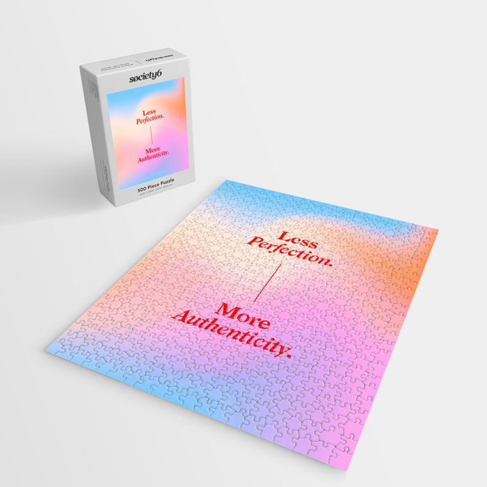 Less Perfection, More Authenticity Jigsaw Puzzle Gallery Image 2