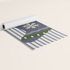 Christmas Stocking Blue Yoga Mat Gallery Image 2
