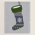 Christmas Stocking Blue Jigsaw Puzzle Gallery Image 1