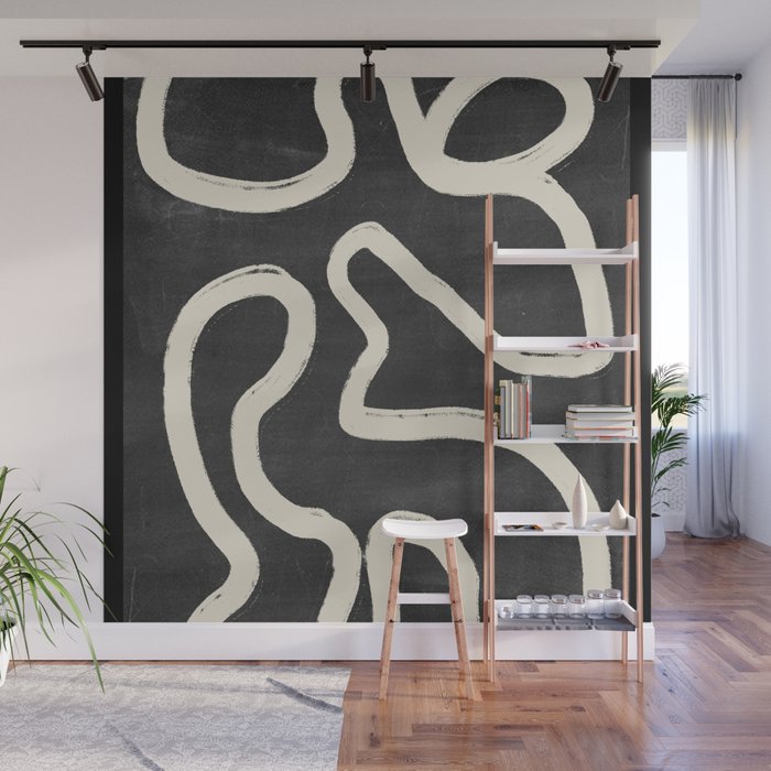 Abstract line art 63 Wall Mural Gallery Image 1