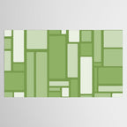 Modulus Retro Modern Geometric Pattern in Vintage Green Tablecloth Gallery Image 2