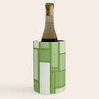 Modulus Retro Modern Geometric Pattern in Vintage Green Wine Chiller Gallery Image 3