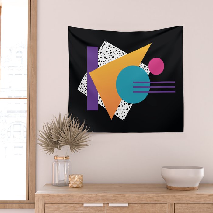 Memphis Pattern 35 / 80s - 90s Retro Wall Tapestry Gallery Image 2