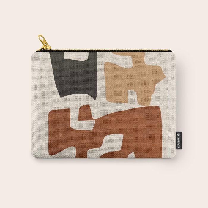 Modern Abstract Shapes 112 Carry All Pouch Gallery Image 1