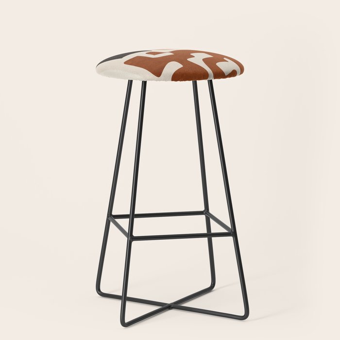 Modern Abstract Shapes 112 Stool Gallery Image 1