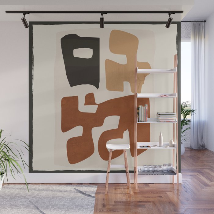 Modern Abstract Shapes 112 Wall Mural Gallery Image 1