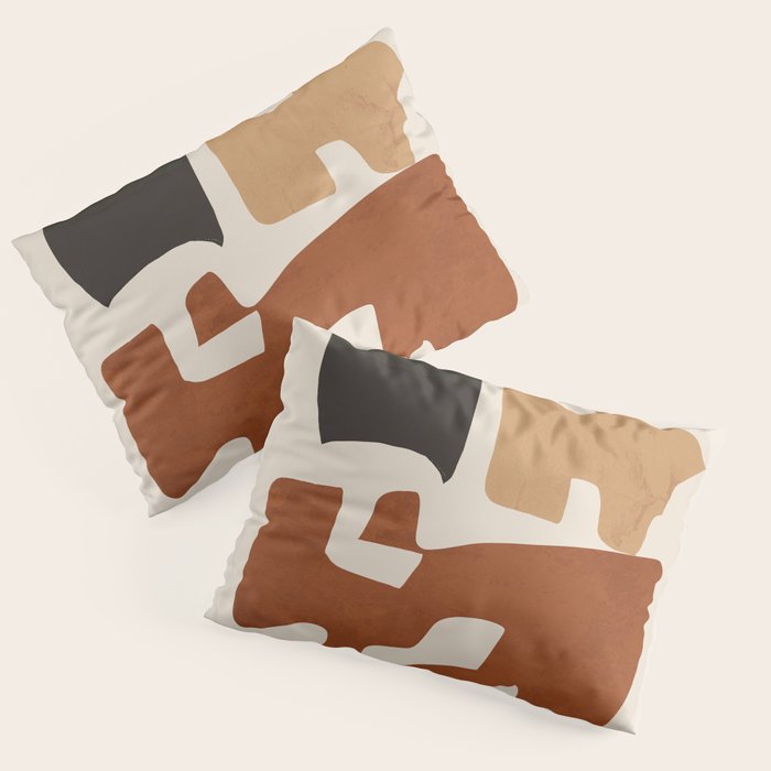 Modern Abstract Shapes 112 Pillow Sham Gallery Image 3