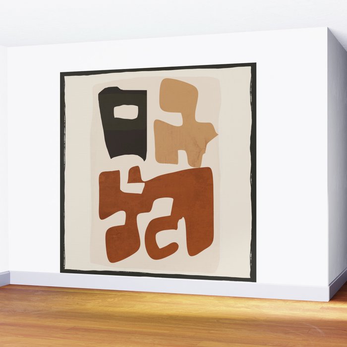 Modern Abstract Shapes 112 Wall Mural Gallery Image 2