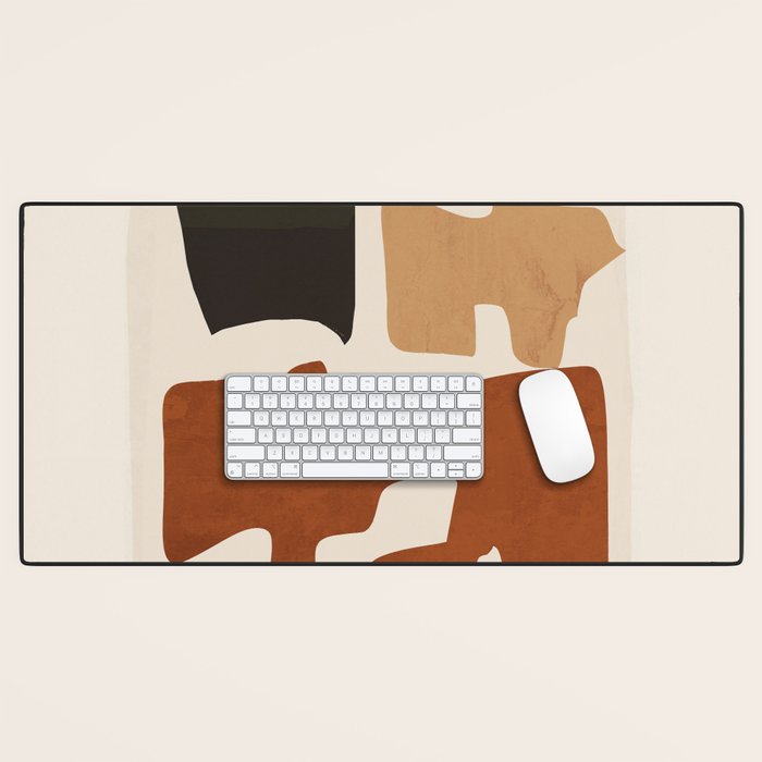 Modern Abstract Shapes 112 Desk Mat Gallery Image 1