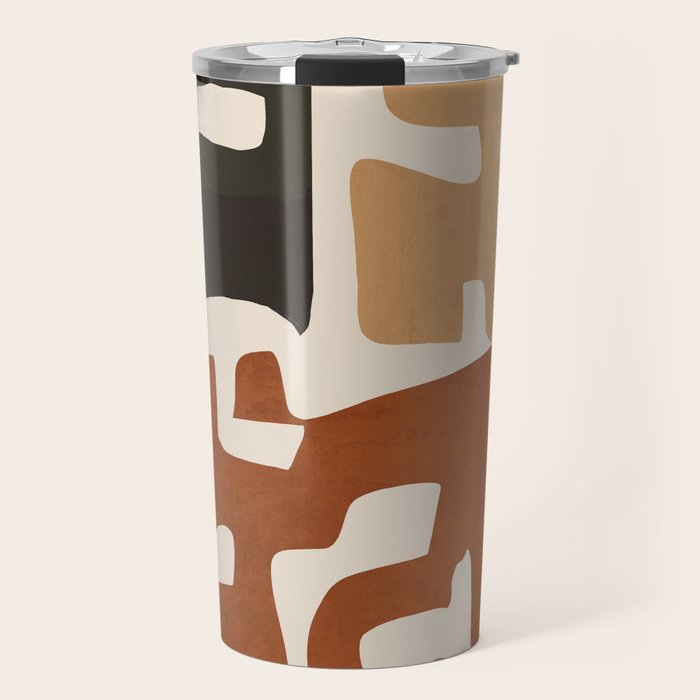 Modern Abstract Shapes 112 Travel Mug Gallery Image 1
