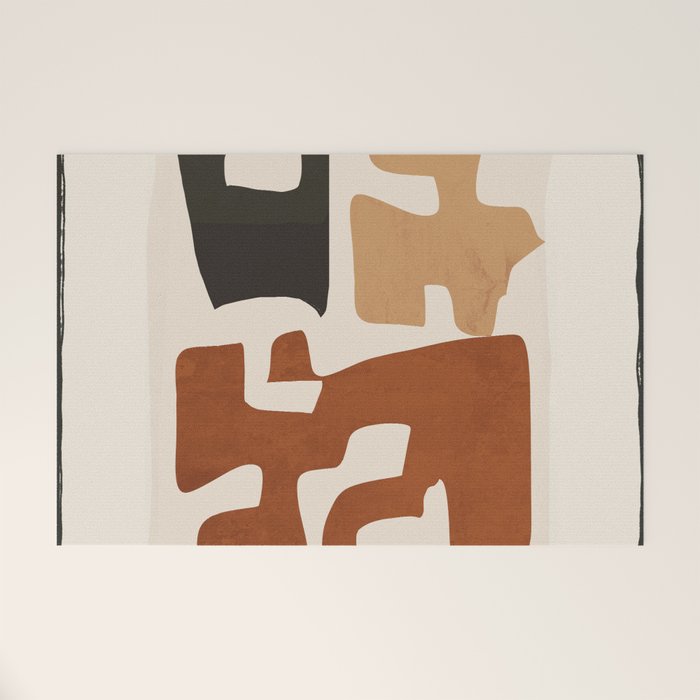 Modern Abstract Shapes 112 Welcome Mat Gallery Image 1