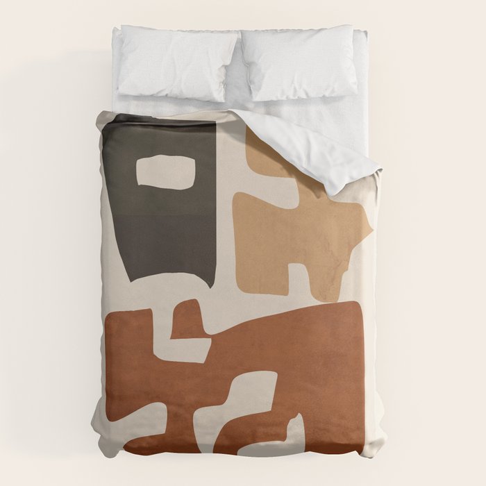 Modern Abstract Shapes 112 Duvet Cover Gallery Image 1
