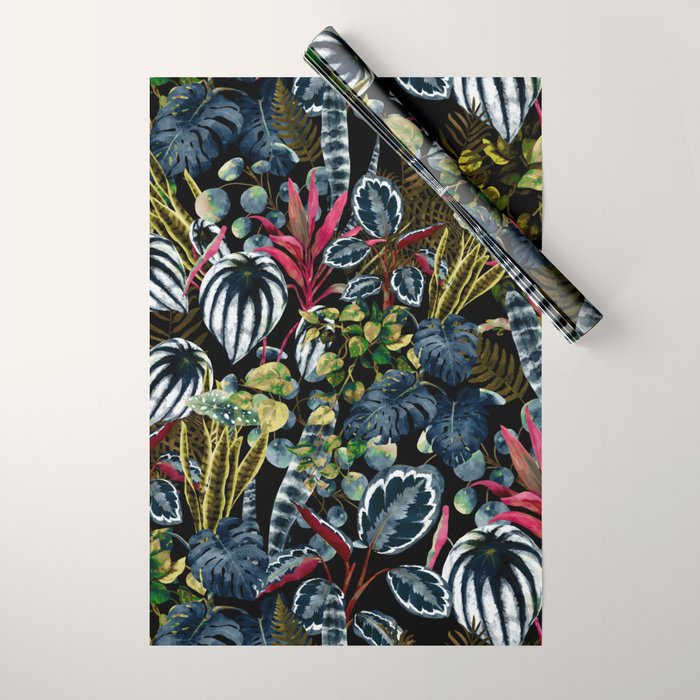 Tropical Night Garden  XX Wrapping Paper Gallery Image 1