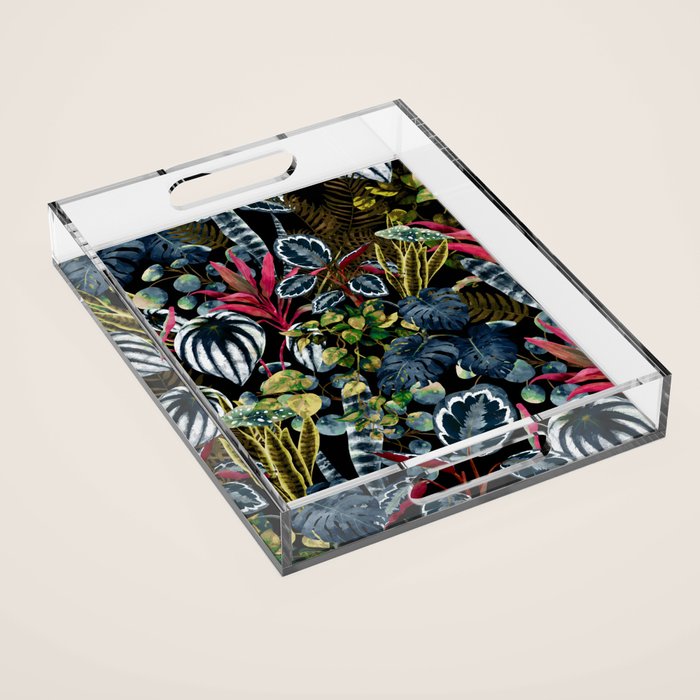 Tropical Night Garden  XX Acrylic Tray Gallery Image 1