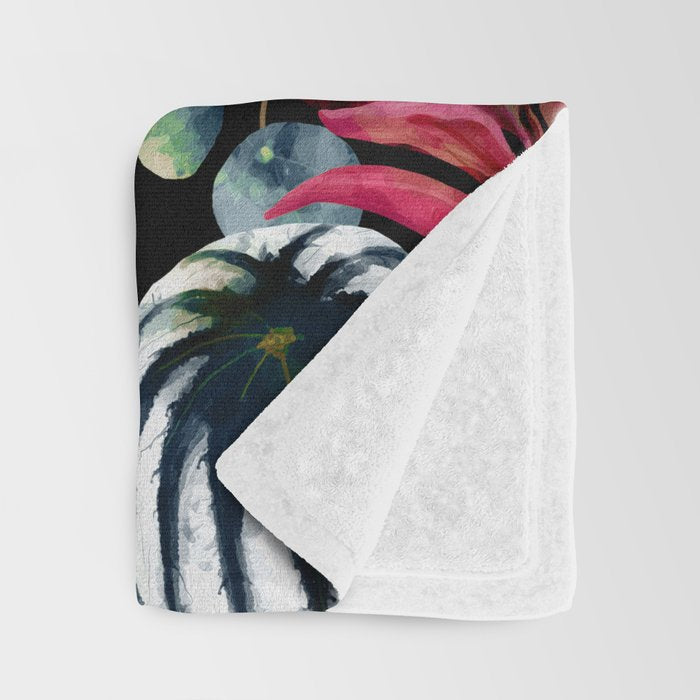 Tropical Night Garden  XX Throw Blanket Gallery Image 3