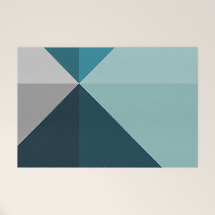Geometric 1702 Welcome Mat Gallery Image 1