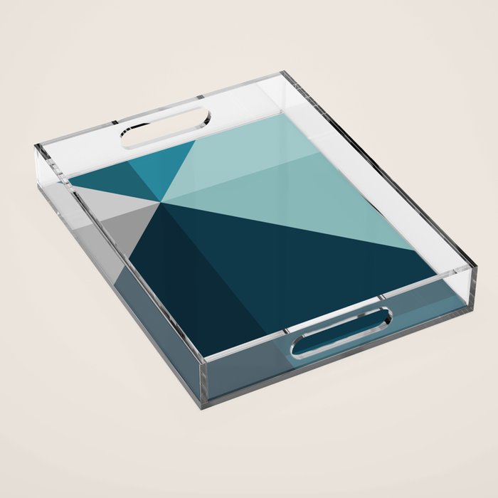 Geometric 1702 Acrylic Tray Gallery Image 1