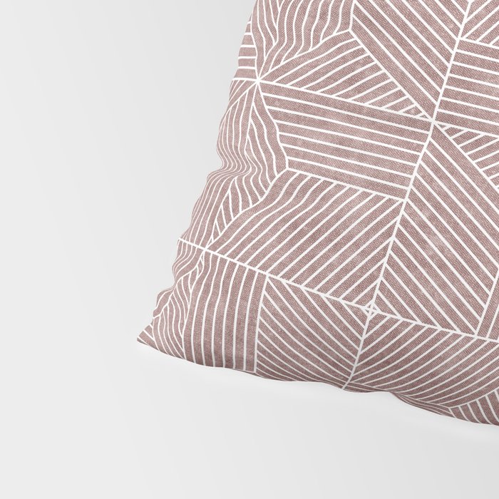 bohemian geometric tiles - mauve Pillow Sham Gallery Image 4