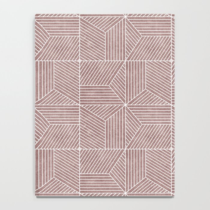 bohemian geometric tiles - mauve Notebook Gallery Image 4