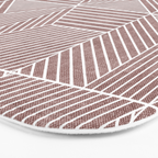 bohemian geometric tiles - mauve Bath Mat Gallery Image 3
