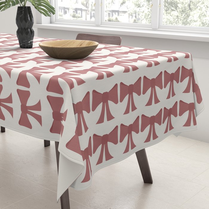 Vintage Bows III Pink Tablecloth Gallery Image 3
