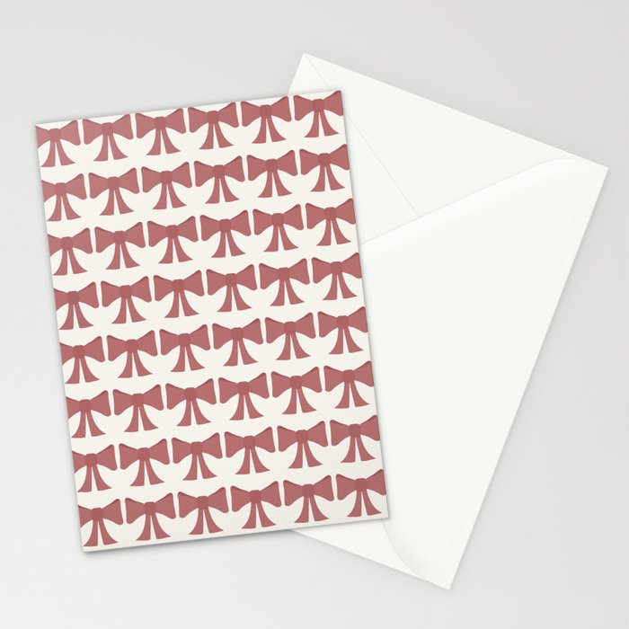 Vintage Bows III Pink Stationery Card Gallery Image 2