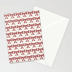 Vintage Bows III Pink Stationery Card Gallery Image 2