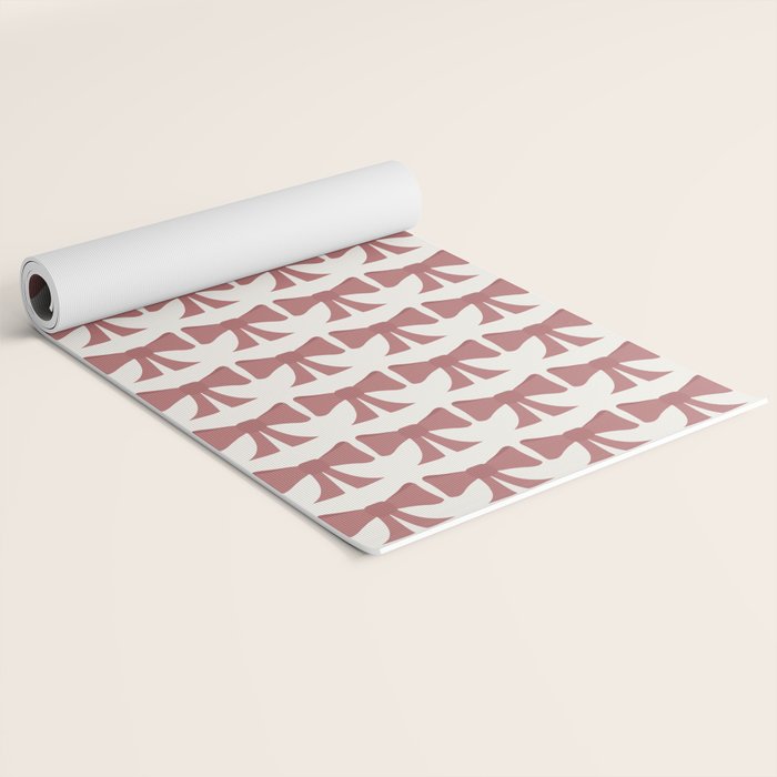 Vintage Bows III Pink Yoga Mat Gallery Image 2