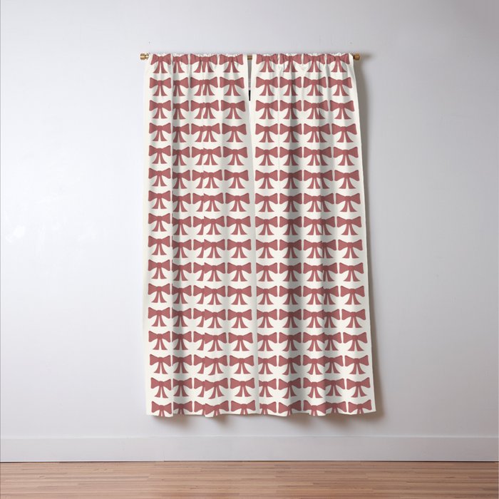 Vintage Bows III Pink Window Curtain Gallery Image 3