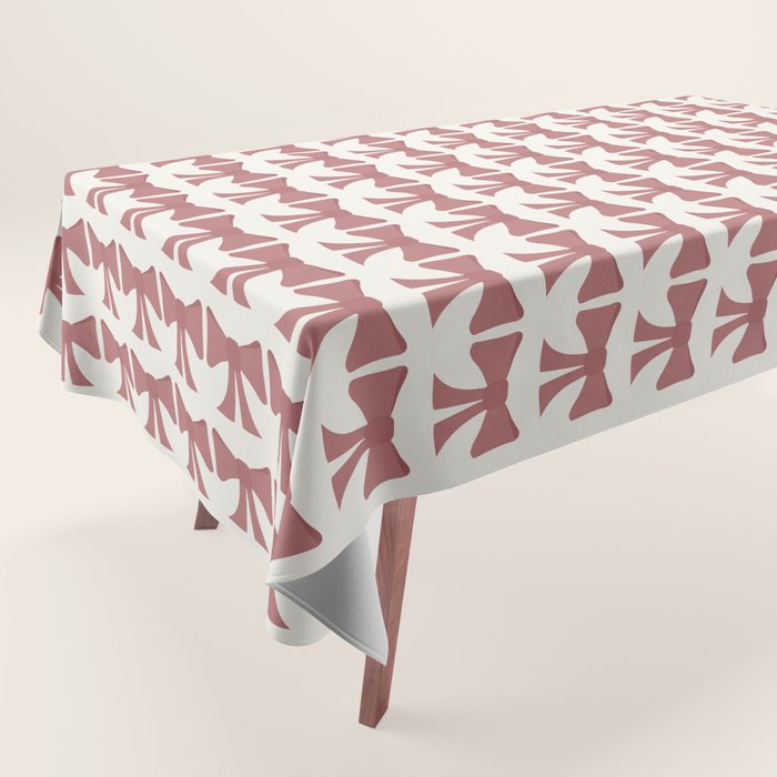 Vintage Bows III Pink Tablecloth Gallery Image 1