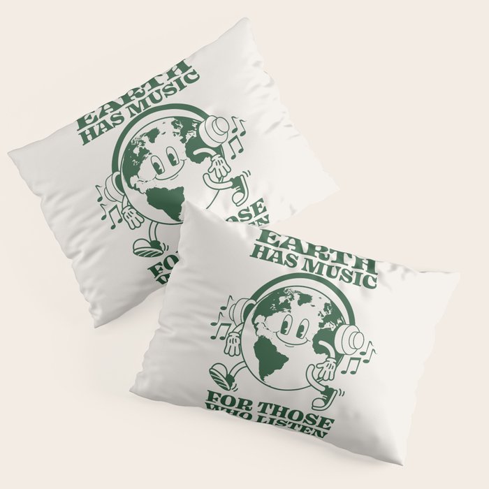 Earth Silent Disco Pillow Sham Gallery Image 1