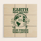 Earth Silent Disco Wood Wall Art Gallery Image 1