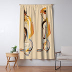 Female Figure Line Art 8 Window Curtain Gallery Image 5
