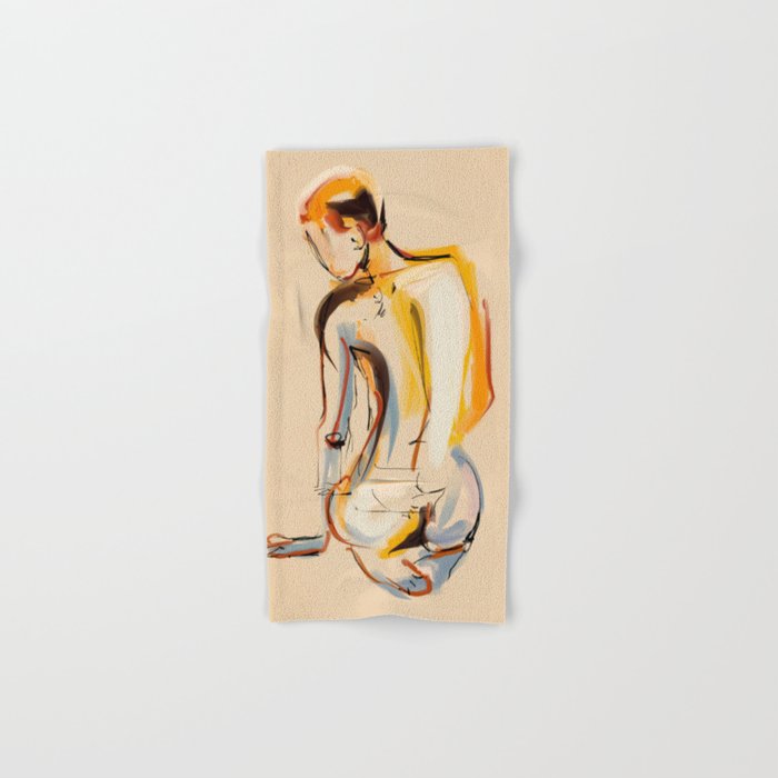 Female Figure Line Art 8 Bath Towel Gallery Image 1