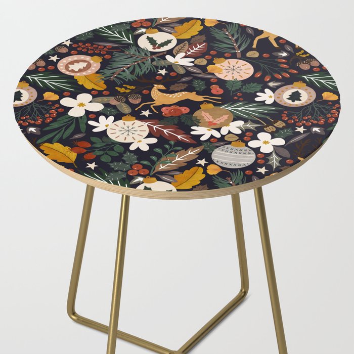 Christmas night forest 10 Side Table Gallery Image 2