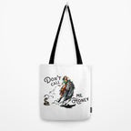 "Don't Call Me Honey" Cowgirl On Horseback Shooting a Rattlesnake Tote Bag Gallery Image 2
