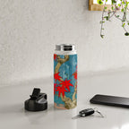 Nishigi's Goddess - Nature Ukiyo Landscape in Red, Green & Blue Water Bottle Gallery Image 4