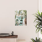 Travel Photography Art Print | Tropical Plant Leaves In Marrakech Photo | Green Pool Interior Design Poster Gallery Image 2