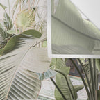 Travel Photography Art Print | Tropical Plant Leaves In Marrakech Photo | Green Pool Interior Design Wall Tapestry Gallery Image 3