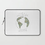What a Wonderful World Laptop Sleeve Gallery Image 1