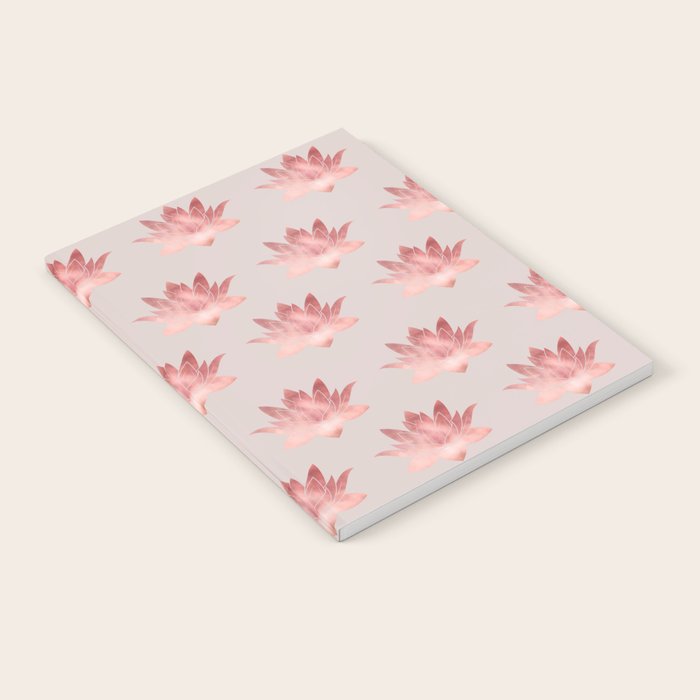 Pink Lotus Flower | Watercolor Texture Notebook Gallery Image 2