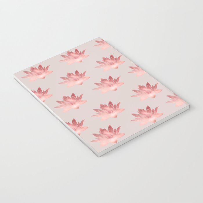Pink Lotus Flower | Watercolor Texture Notebook Gallery Image 3