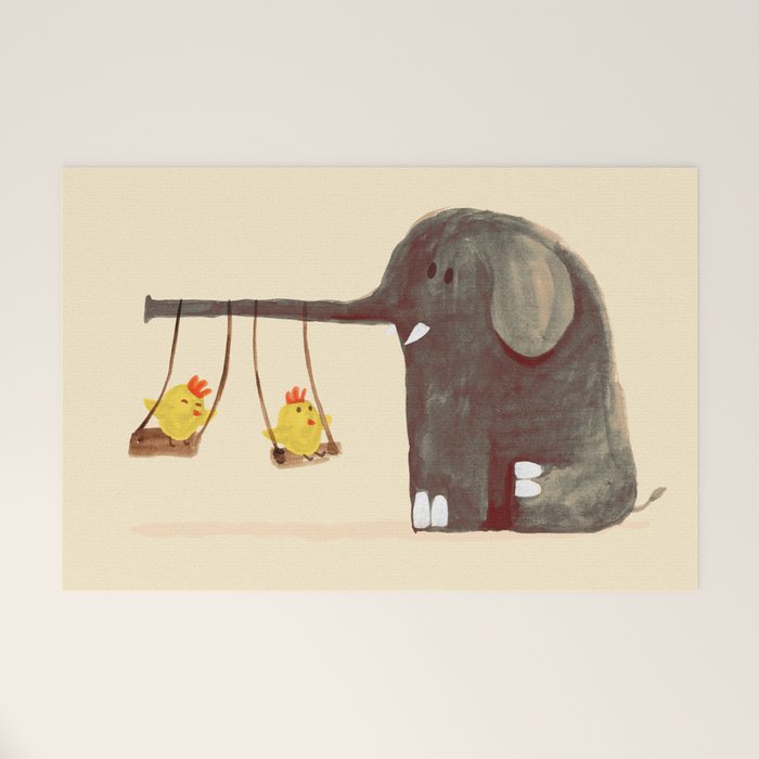 Elephant Swing Welcome Mat Gallery Image 1