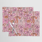 Pink Bow Print Placemat Gallery Image 1