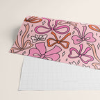 Pink Bow Print Wrapping Paper Gallery Image 2