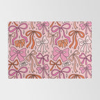 Pink Bow Print Rug Gallery Image 2