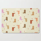 Cowgirl boots pattern Cutting Board Gallery Image 1