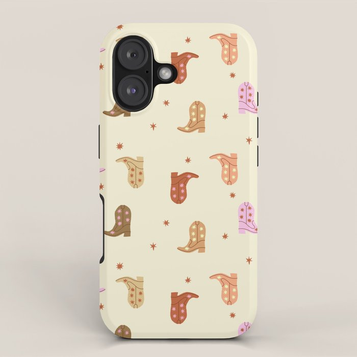 Cowgirl boots pattern iPhone Case Gallery Image 1